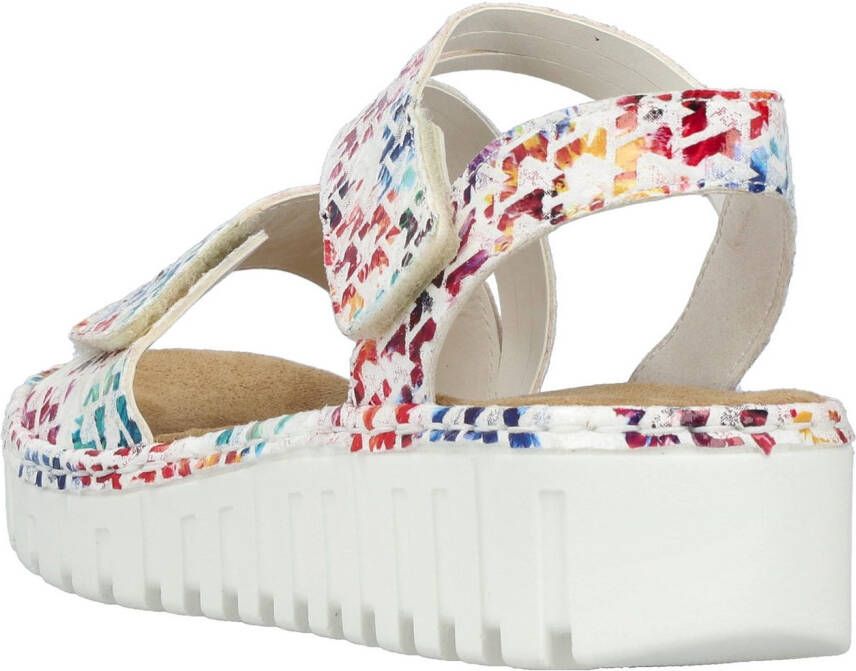 Rieker Plateausandalen Zomerschoen sandaal sleehak met klittenband
