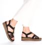 Rieker Plateausandalen zomerschoen sandaal plateauhak met contrastkleurige stiksels - Thumbnail 10
