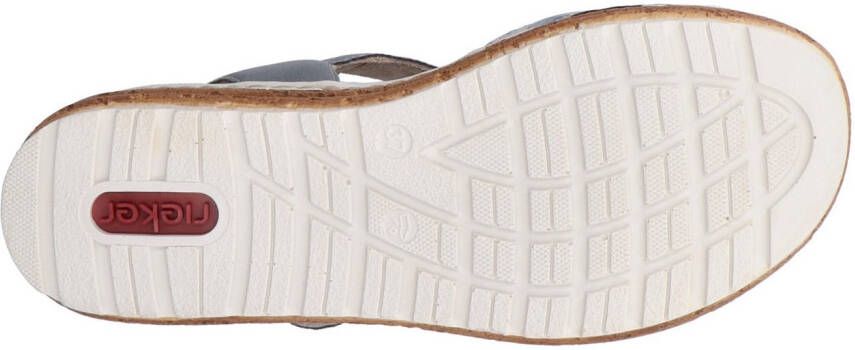 Rieker Plateausandalen Sandalette zomerschoen sleehaksandaal met praktische klittenbandsluitingen