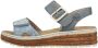 Rieker Plateausandalen Sandalette zomerschoen sleehaksandaal met praktische klittenbandsluitingen - Thumbnail 11