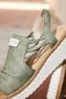 Rieker Plateausandalen wedge sandaal zomerschoen met jute rand aan de loopzool - Thumbnail 6