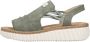 Rieker Plateausandalen wedge sandaal zomerschoen met jute rand aan de loopzool - Thumbnail 8