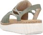 Rieker Plateausandalen wedge sandaal zomerschoen met jute rand aan de loopzool - Thumbnail 11