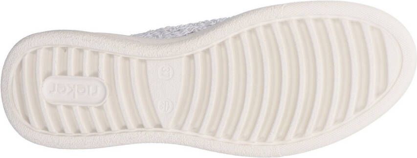 Rieker Plateausneakers veterschoen lage schoen in zomerse macramé-look