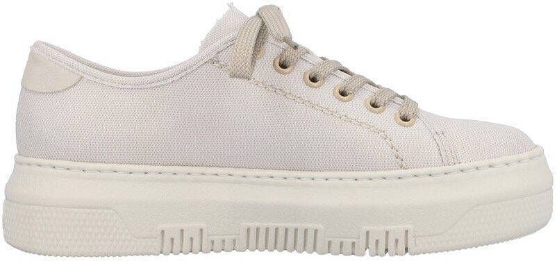 Rieker Plateausneakers van canvas vrijetijdsschoen lage schoen veterschoen
