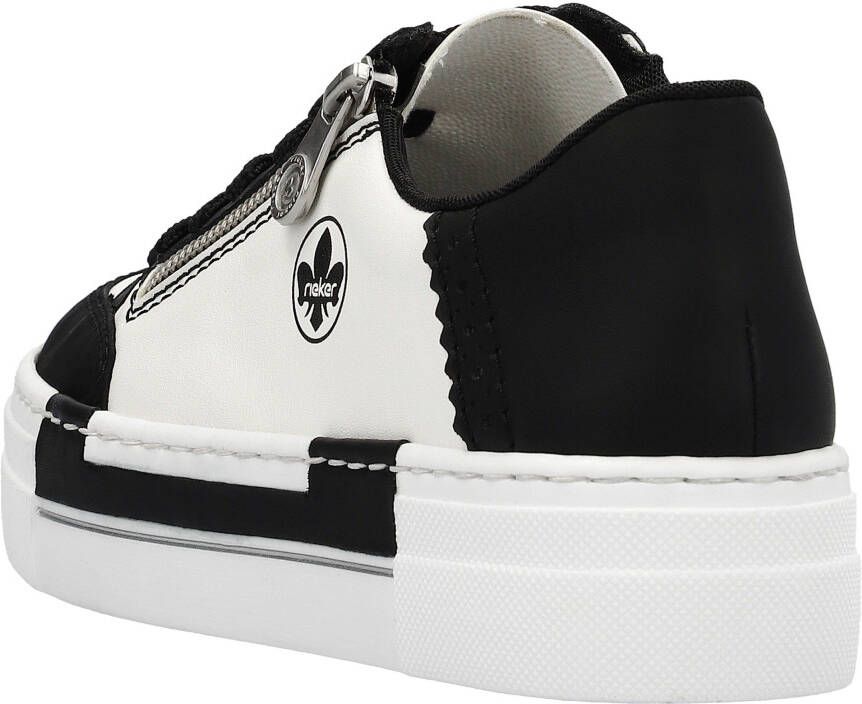 Rieker Plateausneakers met zijrits vrijetijdsschoen lage schoen veterschoen
