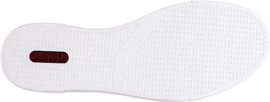 Rieker Plateausneakers met zijrits vrijetijdsschoen lage schoen veterschoen