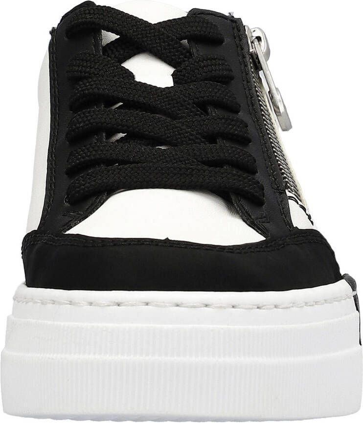 Rieker Plateausneakers met zijrits vrijetijdsschoen lage schoen veterschoen