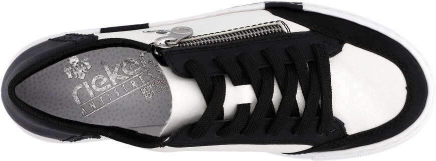 Rieker Plateausneakers met zijrits vrijetijdsschoen lage schoen veterschoen
