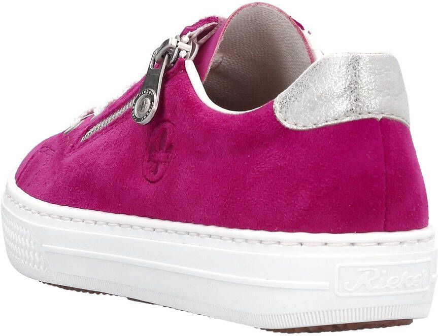 Rieker Plateausneakers met zachte memosoft-binnenzool vrijetijdsschoen lage schoen veterschoen