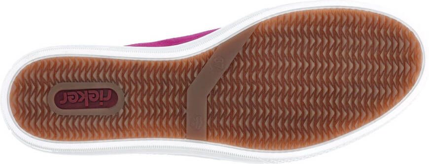 Rieker Plateausneakers met zachte memosoft-binnenzool vrijetijdsschoen lage schoen veterschoen