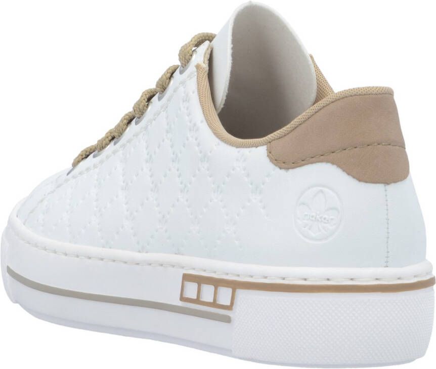 Rieker Plateausneakers harmonieuze contrastdetails vrijetijdsschoen lage schoen veterschoen