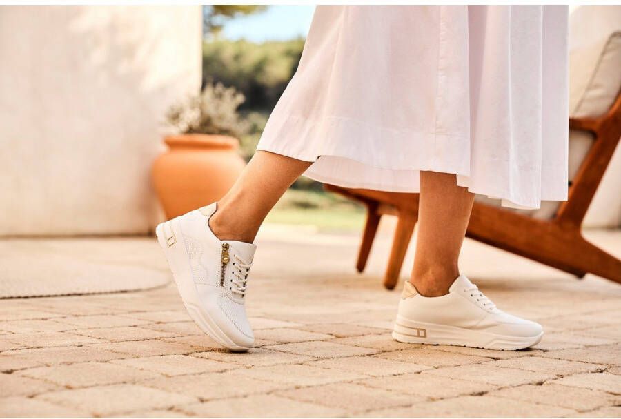 Rieker Plateausneakers lage schoen veterschoen vrijetijdssneaker met ritssluiting
