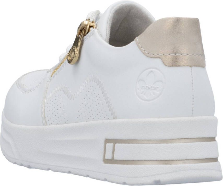 Rieker Plateausneakers lage schoen veterschoen vrijetijdssneaker met ritssluiting