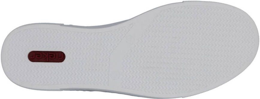 Rieker Plateausneakers met decoratieve rits aan de zijkant vrijetijdsschoen lage schoen veterschoen