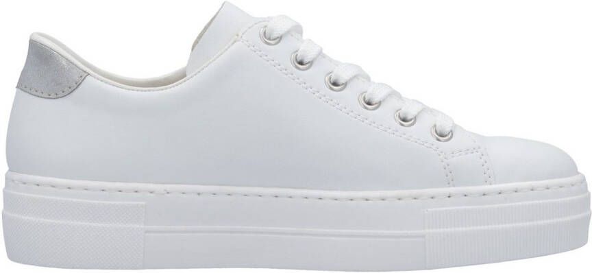 Rieker Plateausneakers met decoratieve rits aan de zijkant vrijetijdsschoen lage schoen veterschoen