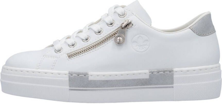 Rieker Plateausneakers met decoratieve rits aan de zijkant vrijetijdsschoen lage schoen veterschoen