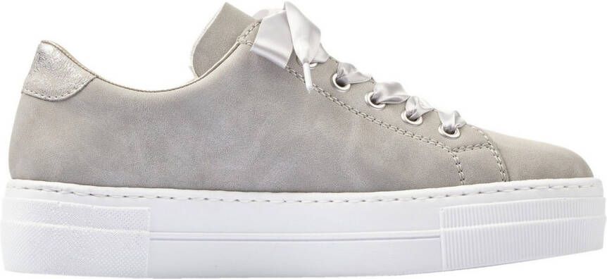 Rieker Plateausneakers met decoratieve rits vrijetijdsschoen lage schoen veterschoen