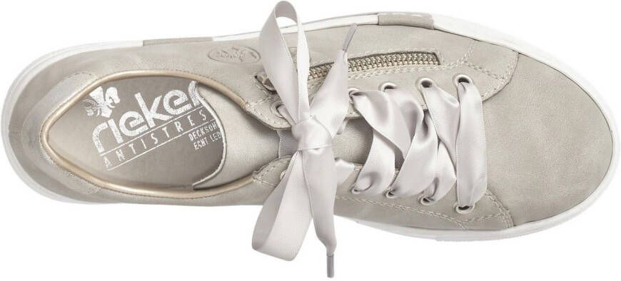 Rieker Plateausneakers met decoratieve rits vrijetijdsschoen lage schoen veterschoen