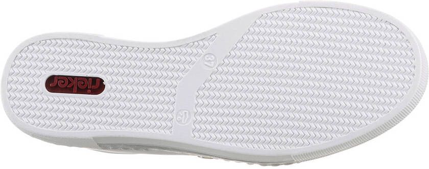 Rieker Plateausneakers met decoratieve rits aan de zijkant vrijetijdsschoen lage schoen veterschoen - Foto 3