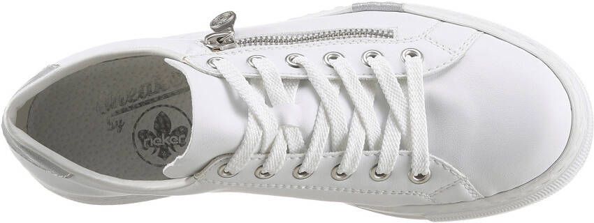 Rieker Plateausneakers met decoratieve rits aan de zijkant vrijetijdsschoen lage schoen veterschoen - Foto 6