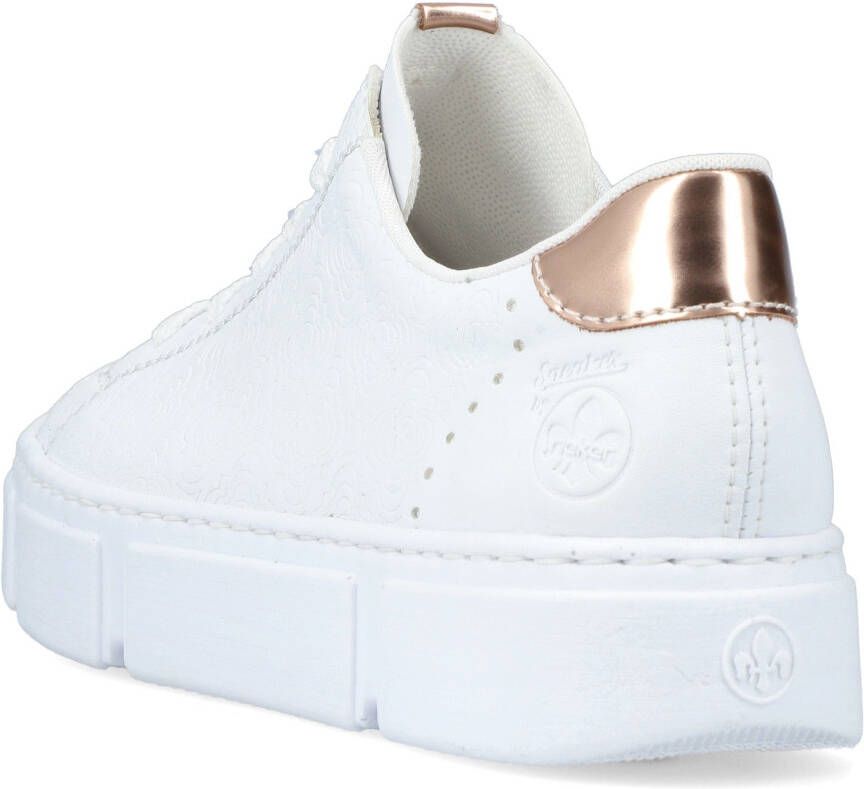 Rieker Plateausneakers met metallic-kleuraccenten vrijetijdsschoen lage schoen veterschoen - Foto 2