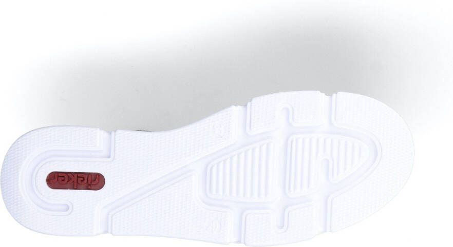 Rieker Plateausneakers met metallic-kleuraccenten vrijetijdsschoen lage schoen veterschoen - Foto 3