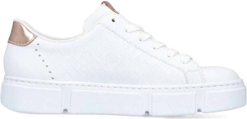 Rieker Plateausneakers met metallic-kleuraccenten vrijetijdsschoen lage schoen veterschoen - Foto 5