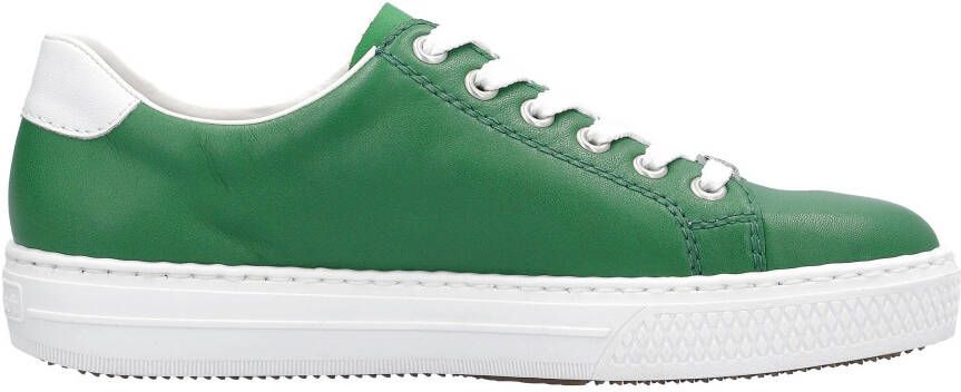 Rieker Plateausneakers met zijrits vrijetijdsschoen lage schoen veterschoen