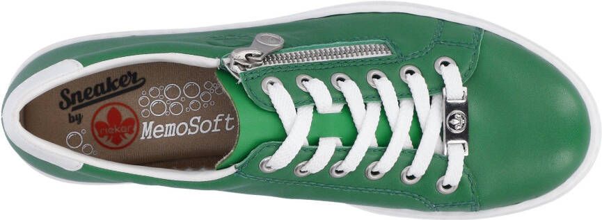 Rieker Plateausneakers met zijrits vrijetijdsschoen lage schoen veterschoen