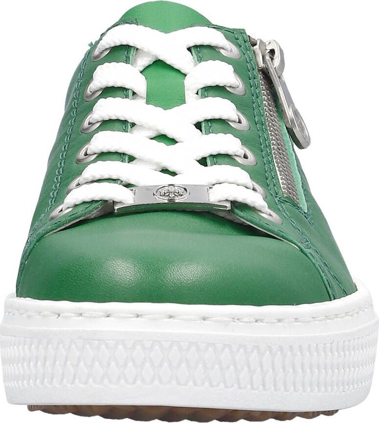 Rieker Plateausneakers met zijrits vrijetijdsschoen lage schoen veterschoen