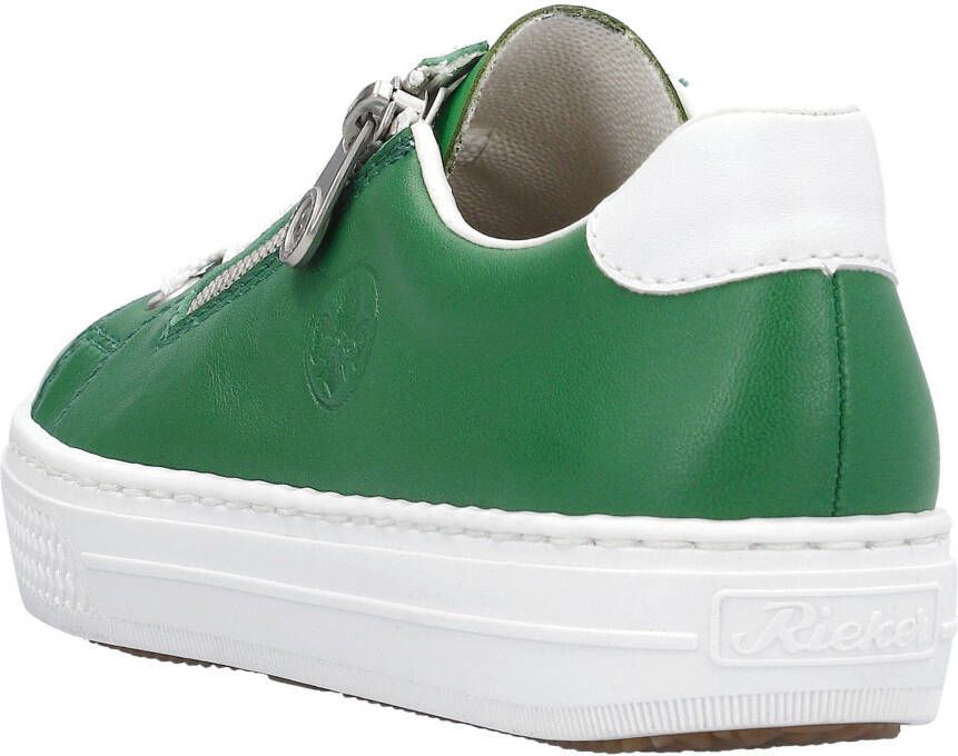 Rieker Plateausneakers met zijrits vrijetijdsschoen lage schoen veterschoen