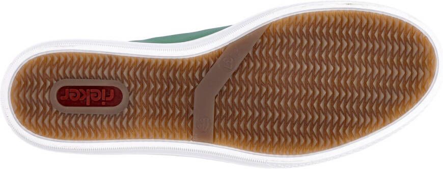 Rieker Plateausneakers met zijrits vrijetijdsschoen lage schoen veterschoen