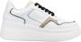 Rieker Plateausneakers sleehak sneaker veterschoen lage schoen met modieuze contrastdetails - Thumbnail 5