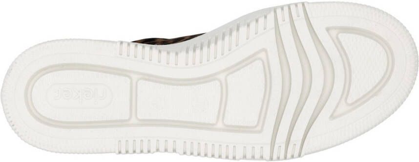 Rieker Plateausneakers Sneaker slip-on sneaker slipper met schachtvoering