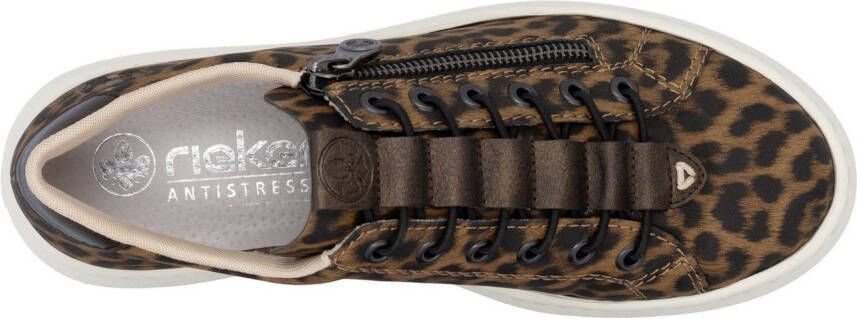 Rieker Plateausneakers Sneaker slip-on sneaker slipper met schachtvoering