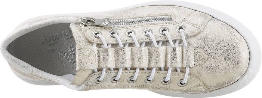 Rieker Plateausneakers Sneaker slip-on sneaker slipper met schachtvoering
