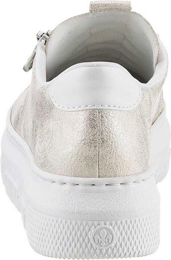 Rieker Plateausneakers Sneaker slip-on sneaker slipper met schachtvoering