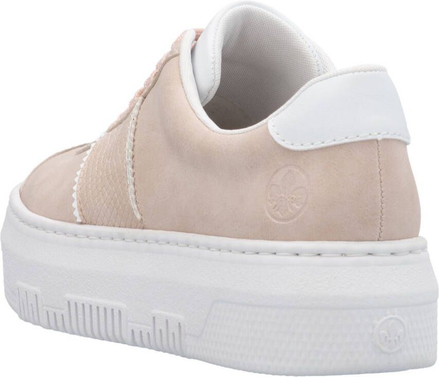 Rieker Plateausneakers veterschoen lage schoen vrijetijdsschoen met gepolsterde schachtversteviging
