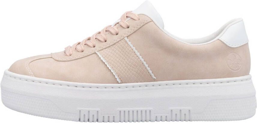 Rieker Plateausneakers veterschoen lage schoen vrijetijdsschoen met gepolsterde schachtversteviging