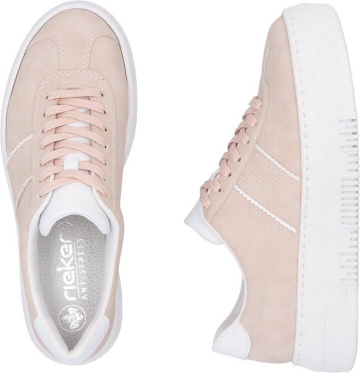 Rieker Plateausneakers veterschoen lage schoen vrijetijdsschoen met gepolsterde schachtversteviging