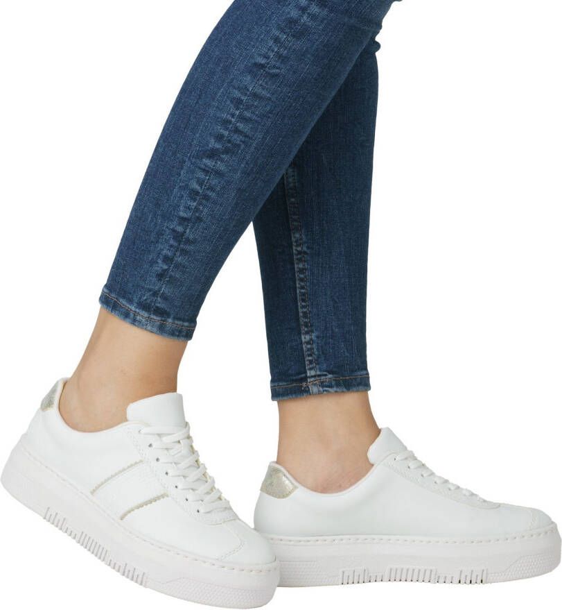 Rieker Plateausneakers veterschoen lage schoen vrijetijdsschoen met gepolsterde schachtversteviging