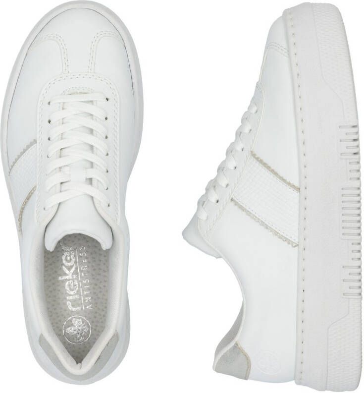 Rieker Plateausneakers veterschoen lage schoen vrijetijdsschoen met gepolsterde schachtversteviging