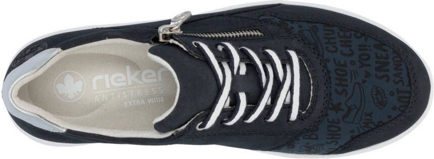Rieker Plateausneakers veterschoenen lage schoen vrijetijdsschoen met zachte inlegzool