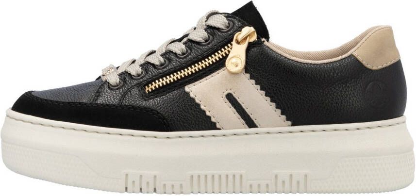Rieker Plateausneakers veterschoenen lage schoen vrijetijdsschoen met zijrits
