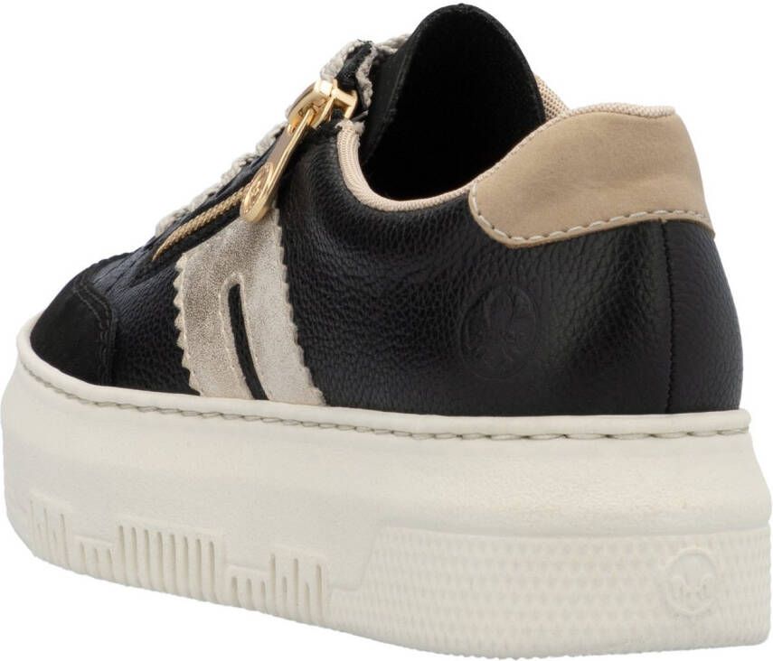 Rieker Plateausneakers veterschoenen lage schoen vrijetijdsschoen met zijrits
