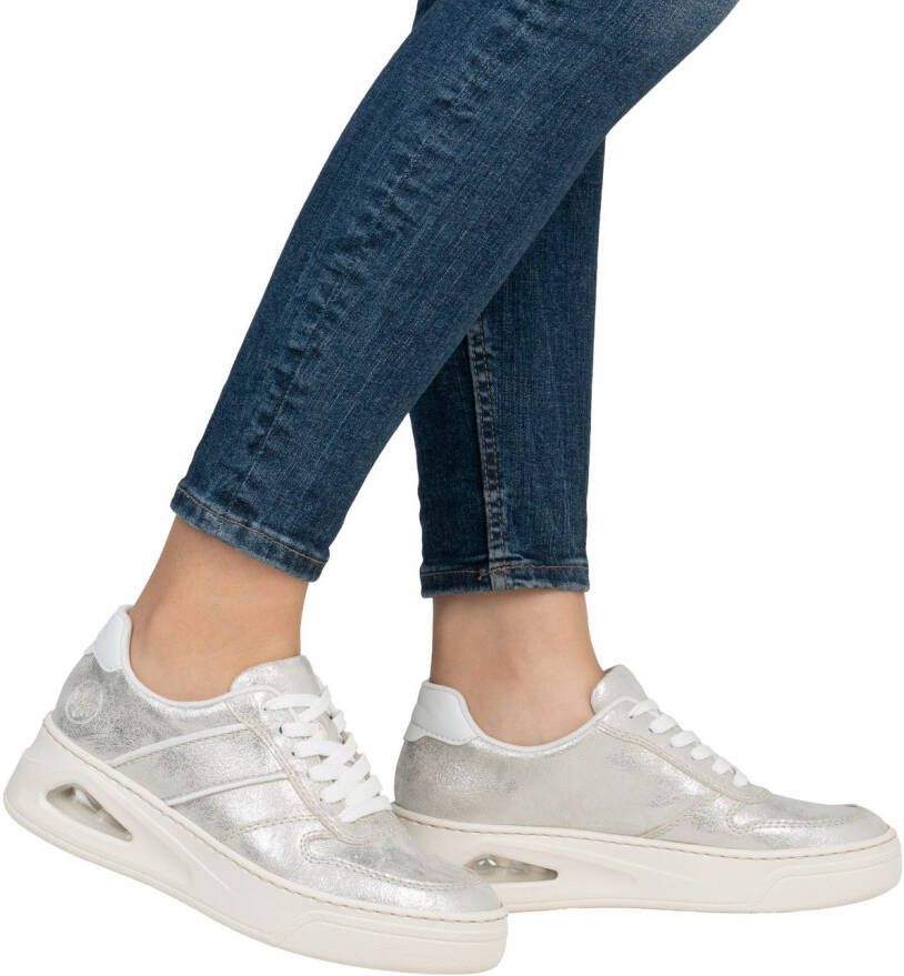 Rieker Plateausneakers veterschoenen lage schoen vrijetijdssneaker met air uitrusting