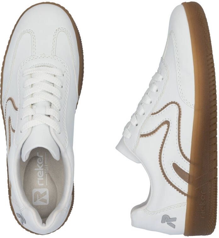 OTTO RIEKER Sport Plateausneakers vrijetijdsschoen lage schoen veterschoen in vegan uitvoering