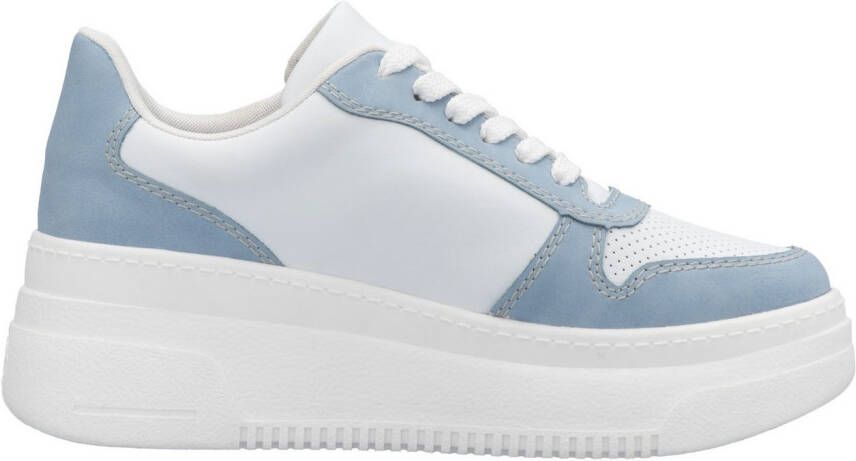 Rieker Plateausneakers vrijetijdsschoen lage schoen veterschoen met gepolsterde schacht