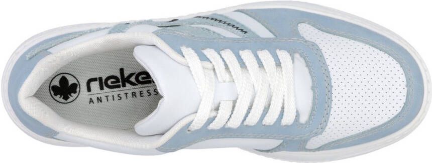 Rieker Plateausneakers vrijetijdsschoen lage schoen veterschoen met gepolsterde schacht